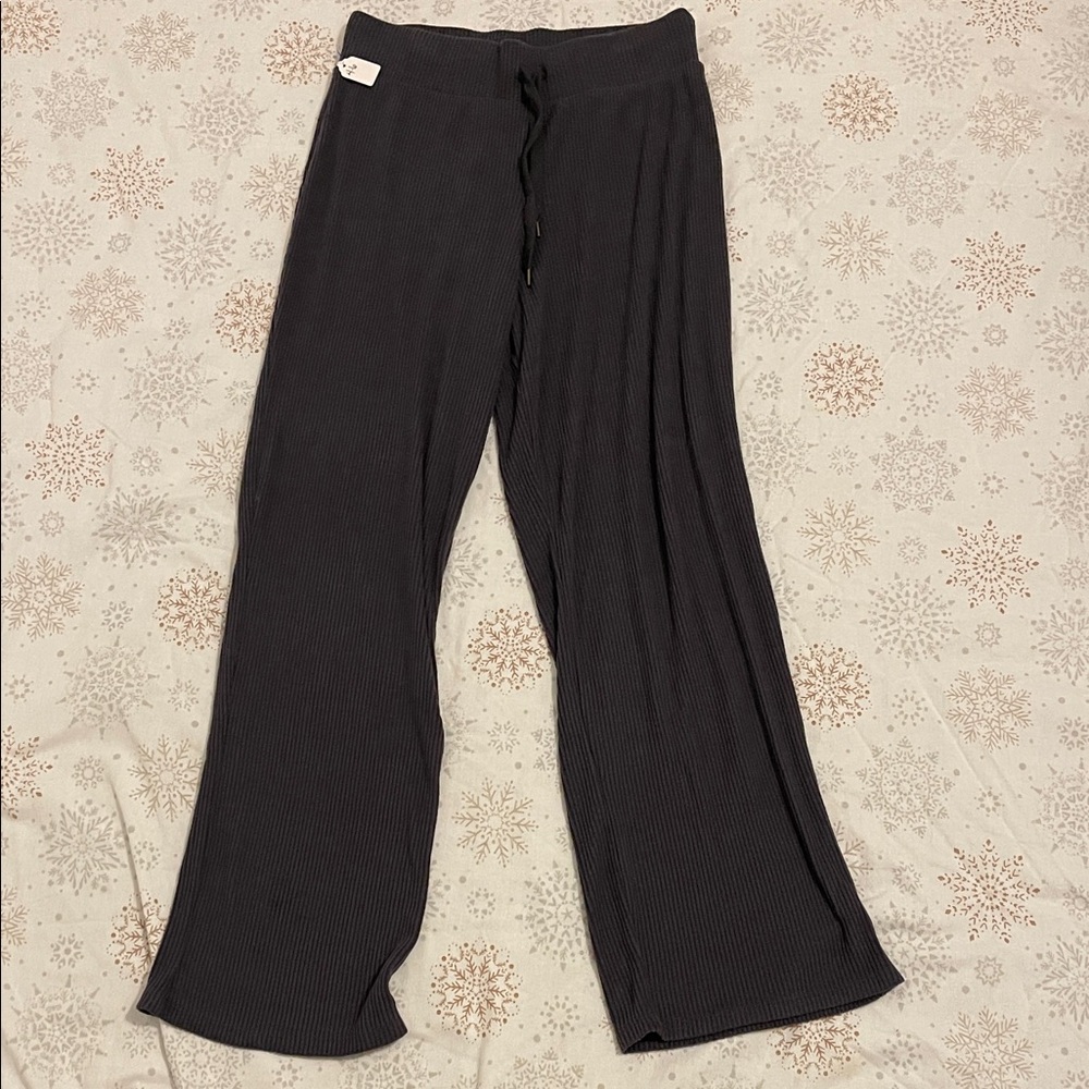 Honeydew Charcoal Gray Wide Leg Pants